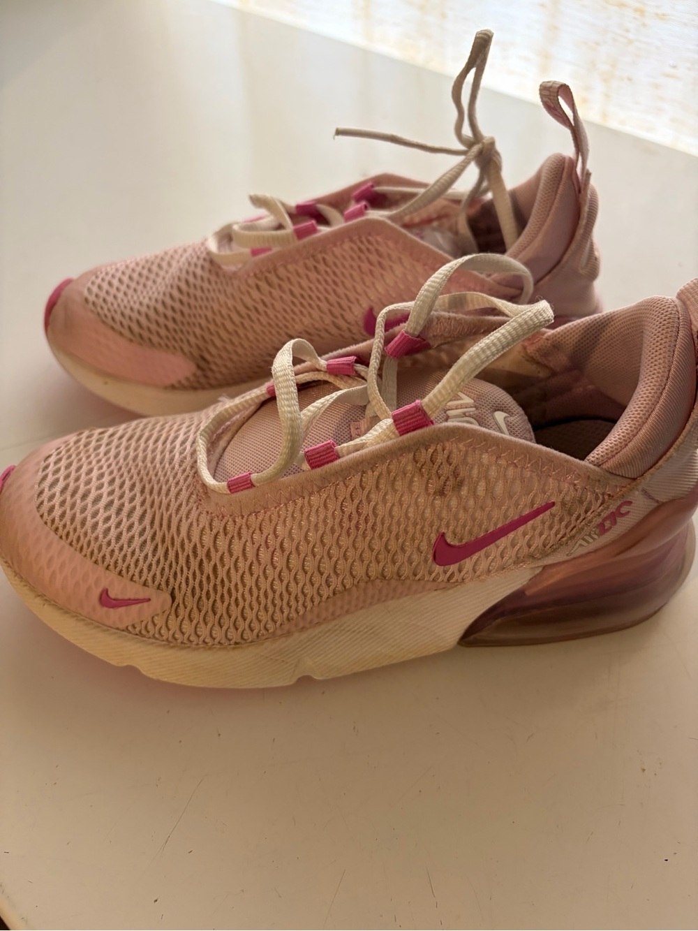 Nike Kid Pink Mesh Air-Cushion Sneakers